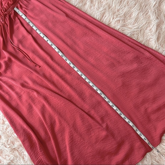 CYNTHIA ROWLEY Maxi Dress Sleeveless Ruffle V-Neck Collar Adjustable Waist - MED - Picture 7 of 13